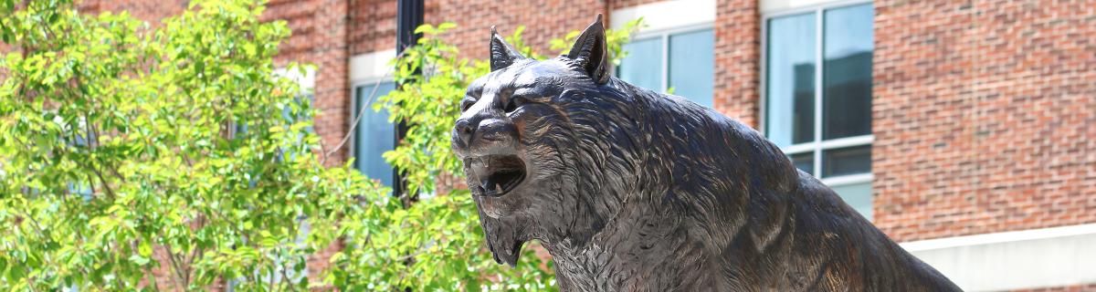 Bobcat statue